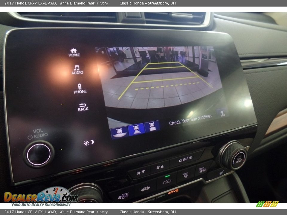 2017 Honda CR-V EX-L AWD White Diamond Pearl / Ivory Photo #12