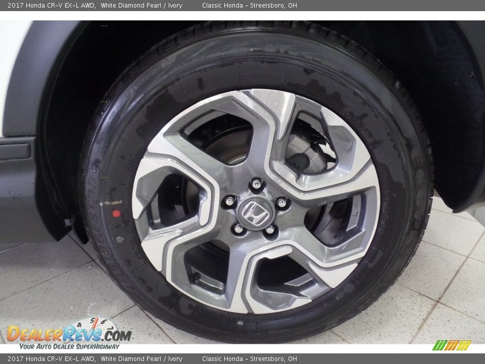 2017 Honda CR-V EX-L AWD White Diamond Pearl / Ivory Photo #14