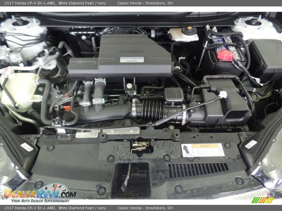 2017 Honda CR-V EX-L AWD White Diamond Pearl / Ivory Photo #15
