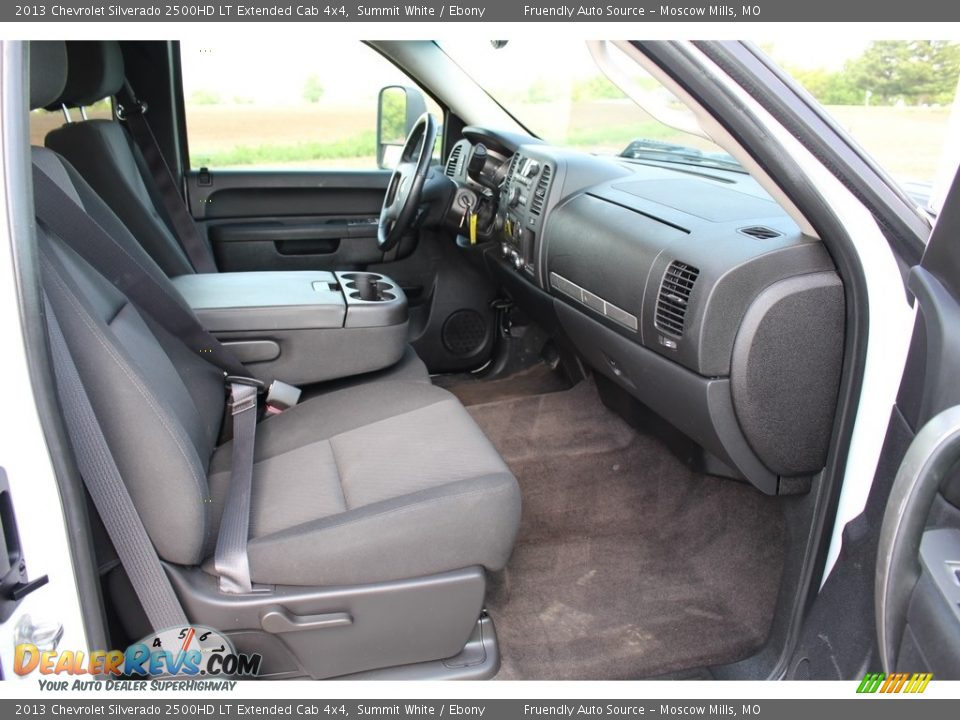 2013 Chevrolet Silverado 2500HD LT Extended Cab 4x4 Summit White / Ebony Photo #14