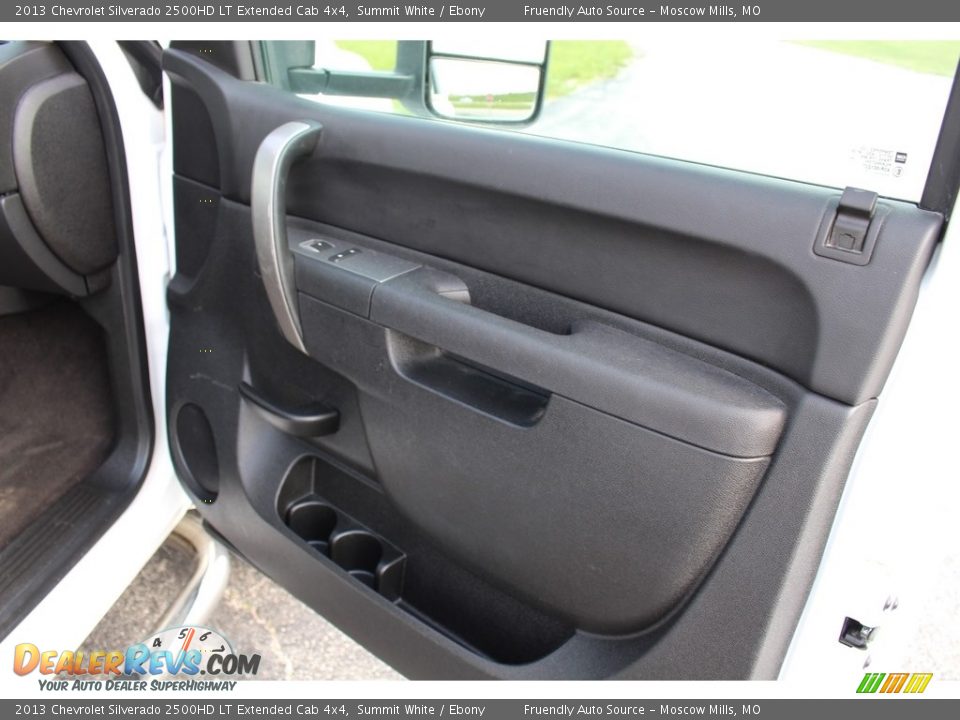 2013 Chevrolet Silverado 2500HD LT Extended Cab 4x4 Summit White / Ebony Photo #15