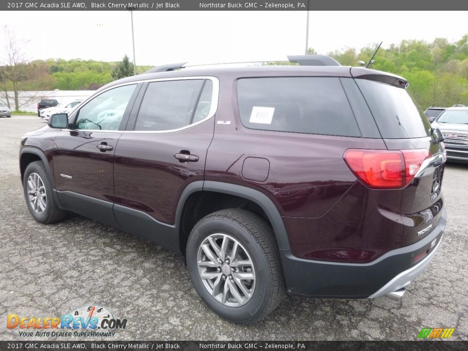 2017 GMC Acadia SLE AWD Black Cherry Metallic / Jet Black Photo #7