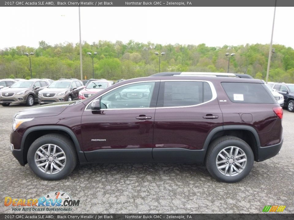 2017 GMC Acadia SLE AWD Black Cherry Metallic / Jet Black Photo #8