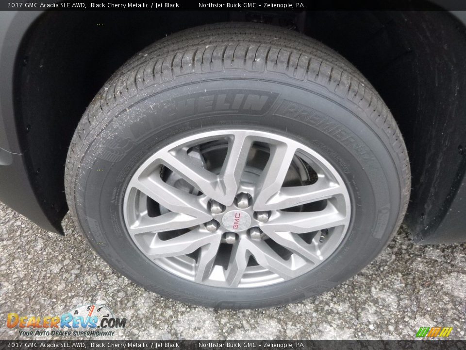 2017 GMC Acadia SLE AWD Black Cherry Metallic / Jet Black Photo #9