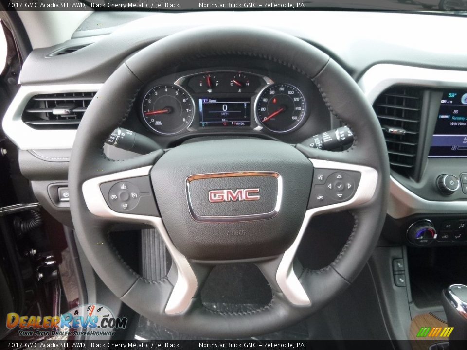 2017 GMC Acadia SLE AWD Black Cherry Metallic / Jet Black Photo #16
