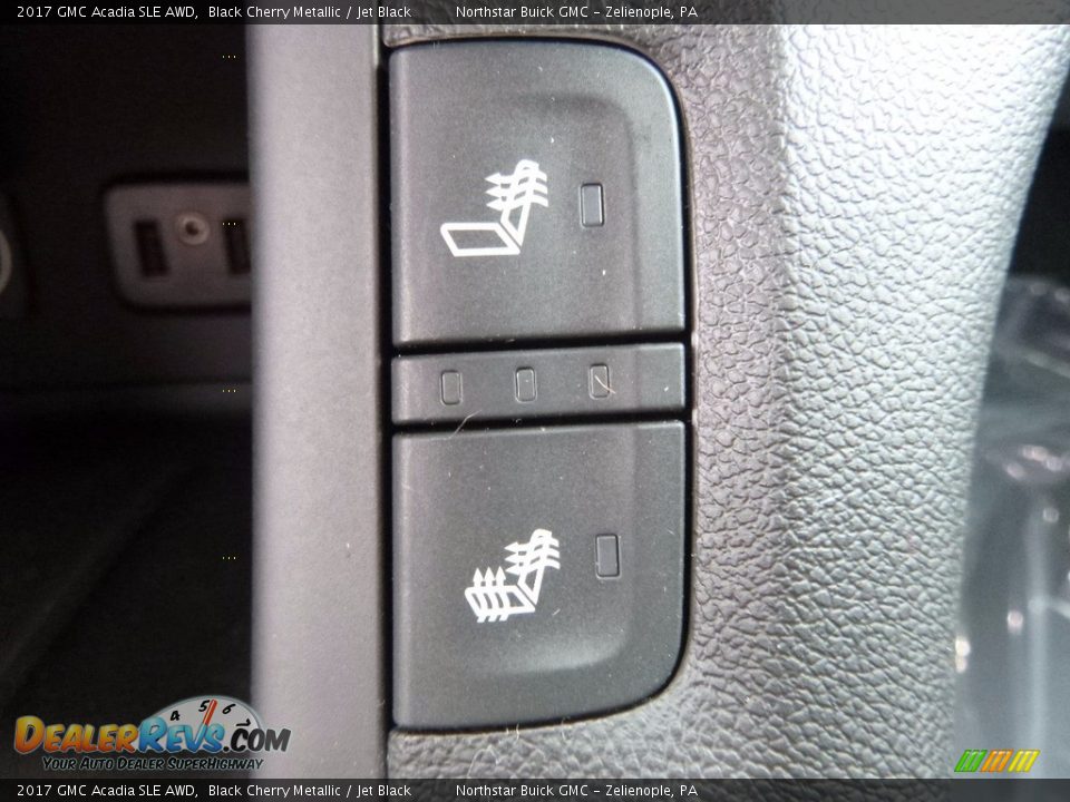 2017 GMC Acadia SLE AWD Black Cherry Metallic / Jet Black Photo #19