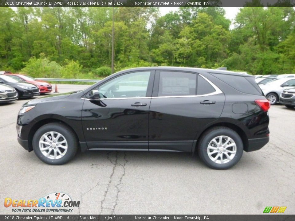 2018 Chevrolet Equinox LT AWD Mosaic Black Metallic / Jet Black Photo #2