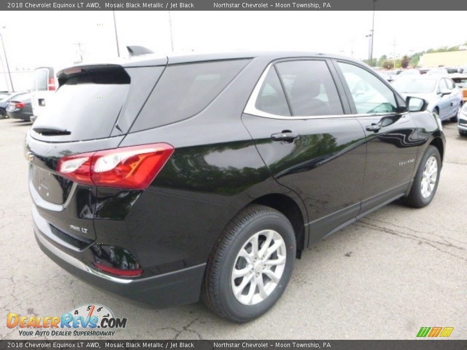 2018 Chevrolet Equinox LT AWD Mosaic Black Metallic / Jet Black Photo #5
