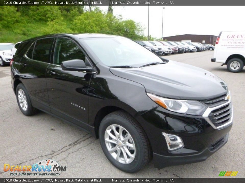 2018 Chevrolet Equinox LT AWD Mosaic Black Metallic / Jet Black Photo #7