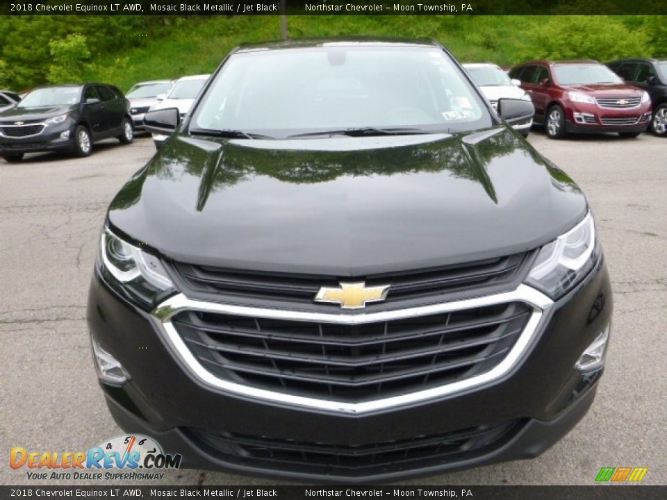 2018 Chevrolet Equinox LT AWD Mosaic Black Metallic / Jet Black Photo #8