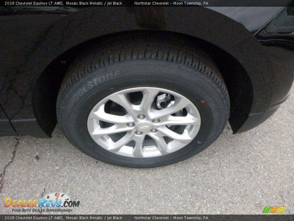 2018 Chevrolet Equinox LT AWD Mosaic Black Metallic / Jet Black Photo #9