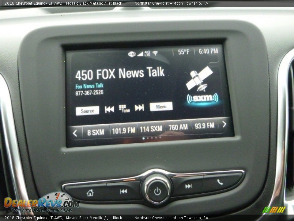 2018 Chevrolet Equinox LT AWD Mosaic Black Metallic / Jet Black Photo #18