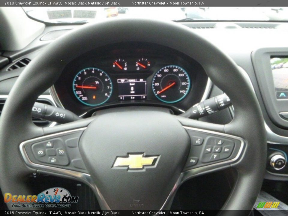 2018 Chevrolet Equinox LT AWD Mosaic Black Metallic / Jet Black Photo #20