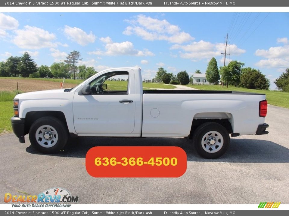 2014 Chevrolet Silverado 1500 WT Regular Cab Summit White / Jet Black/Dark Ash Photo #1
