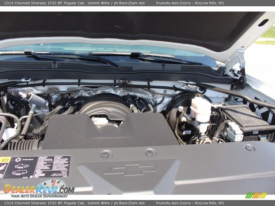 2014 Chevrolet Silverado 1500 WT Regular Cab Summit White / Jet Black/Dark Ash Photo #16