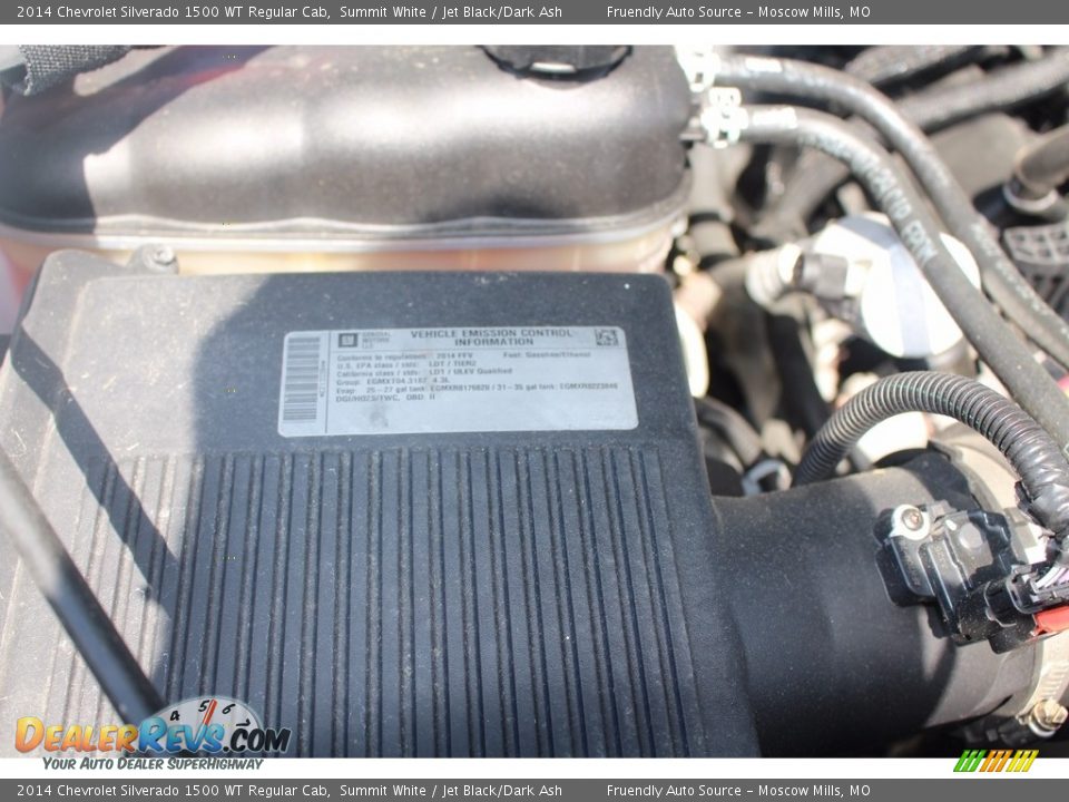 2014 Chevrolet Silverado 1500 WT Regular Cab Summit White / Jet Black/Dark Ash Photo #31
