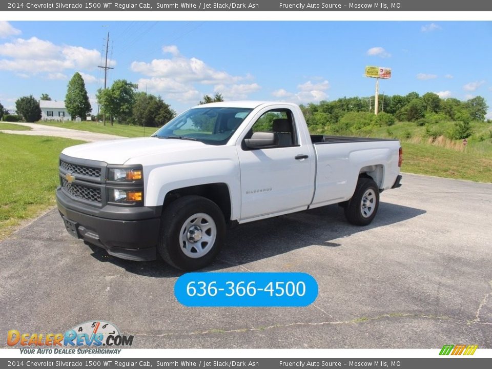 2014 Chevrolet Silverado 1500 WT Regular Cab Summit White / Jet Black/Dark Ash Photo #32