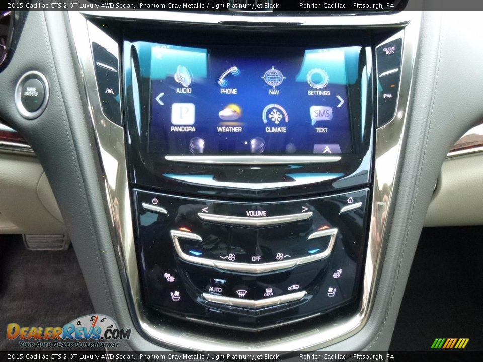 2015 Cadillac CTS 2.0T Luxury AWD Sedan Phantom Gray Metallic / Light Platinum/Jet Black Photo #18