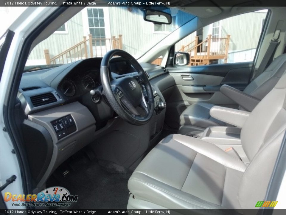 2012 Honda Odyssey Touring Taffeta White / Beige Photo #9