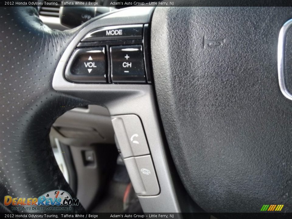 2012 Honda Odyssey Touring Taffeta White / Beige Photo #31