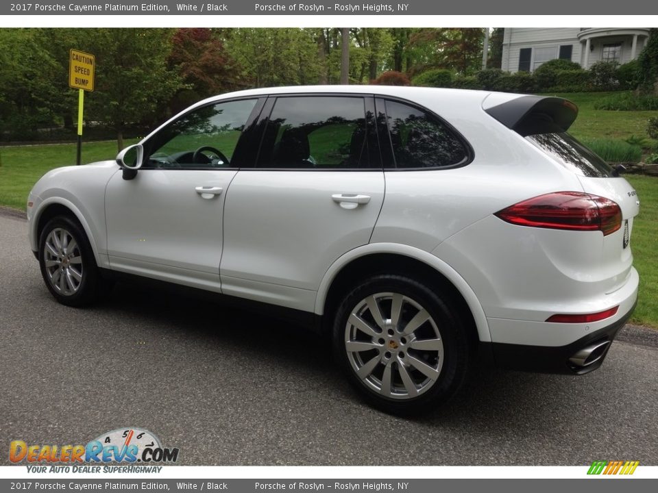 2017 Porsche Cayenne Platinum Edition White / Black Photo #4