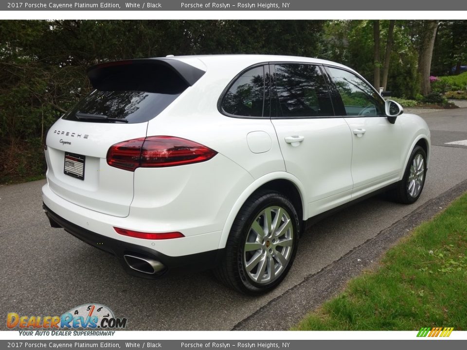 2017 Porsche Cayenne Platinum Edition White / Black Photo #6