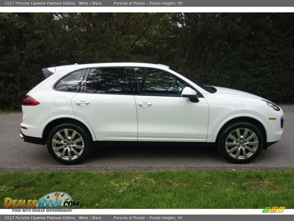 2017 Porsche Cayenne Platinum Edition White / Black Photo #7