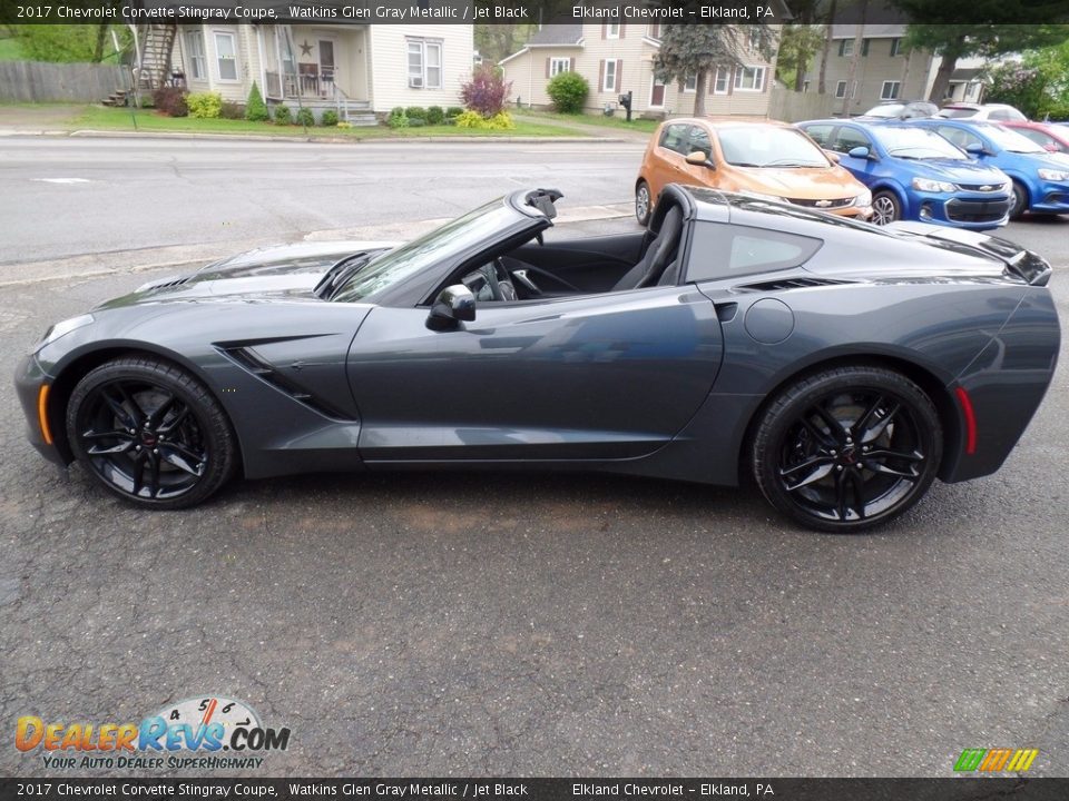 2017 Chevrolet Corvette Stingray Coupe Watkins Glen Gray Metallic / Jet Black Photo #2