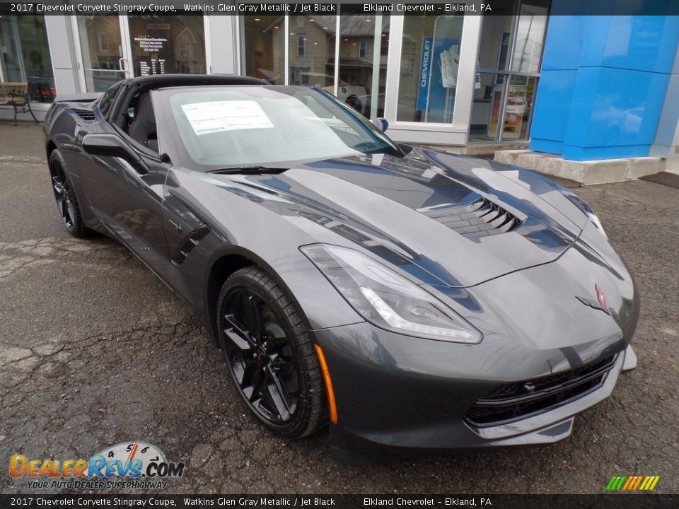 2017 Chevrolet Corvette Stingray Coupe Watkins Glen Gray Metallic / Jet Black Photo #4