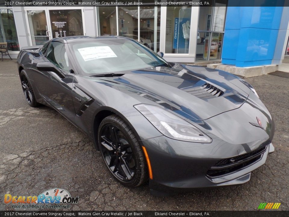 2017 Chevrolet Corvette Stingray Coupe Watkins Glen Gray Metallic / Jet Black Photo #9