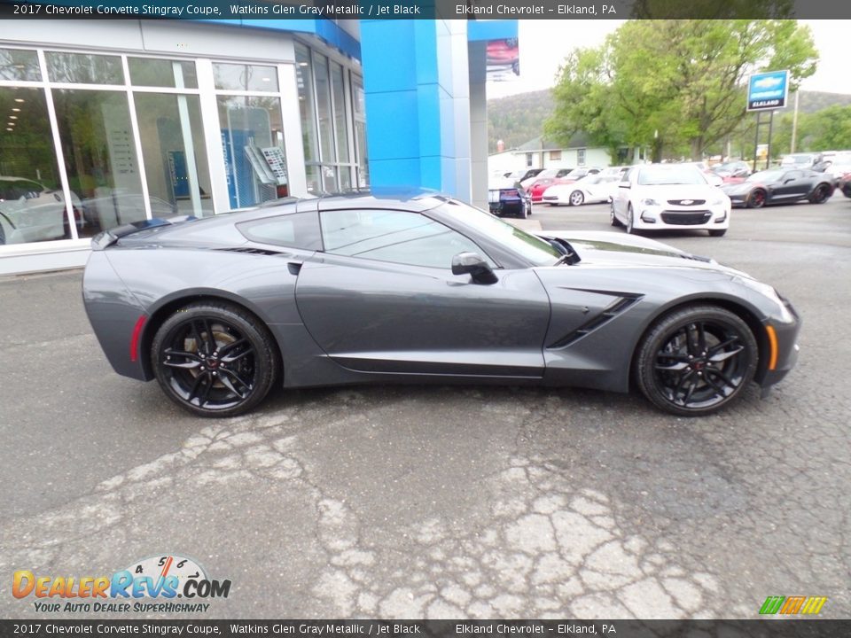 2017 Chevrolet Corvette Stingray Coupe Watkins Glen Gray Metallic / Jet Black Photo #10
