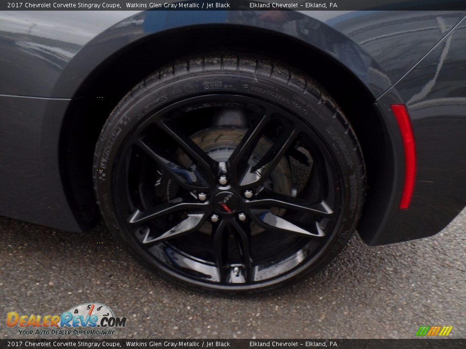 2017 Chevrolet Corvette Stingray Coupe Watkins Glen Gray Metallic / Jet Black Photo #15