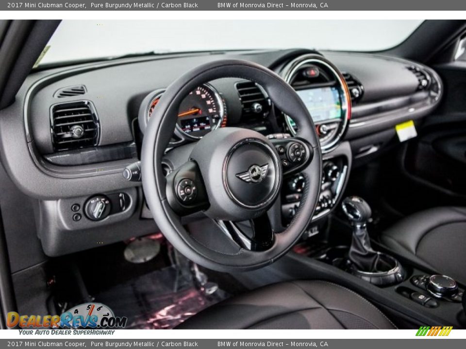 2017 Mini Clubman Cooper Pure Burgundy Metallic / Carbon Black Photo #6