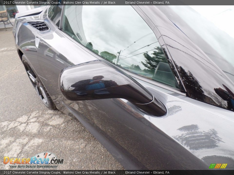 2017 Chevrolet Corvette Stingray Coupe Watkins Glen Gray Metallic / Jet Black Photo #17