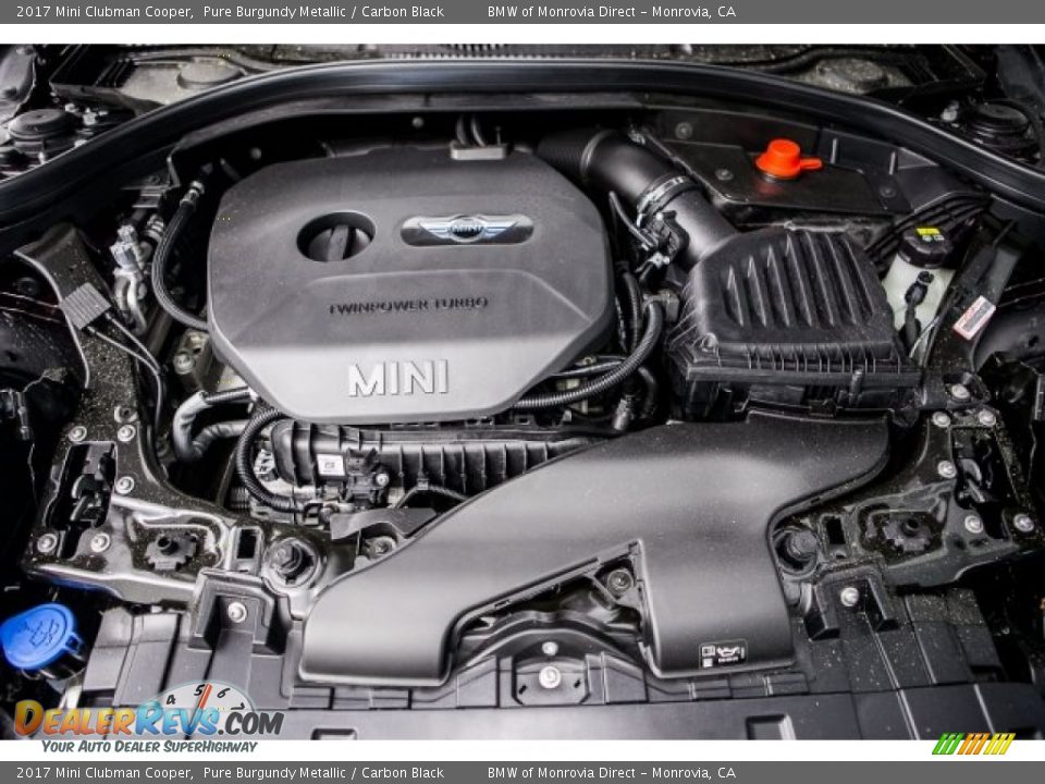 2017 Mini Clubman Cooper Pure Burgundy Metallic / Carbon Black Photo #8