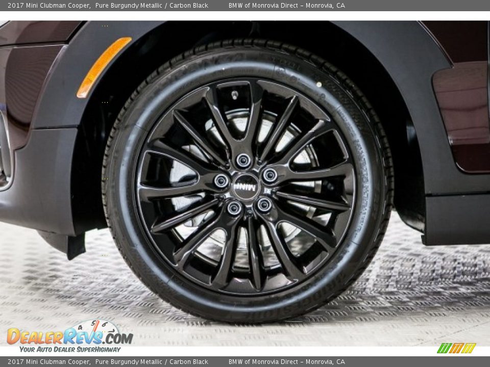 2017 Mini Clubman Cooper Pure Burgundy Metallic / Carbon Black Photo #9