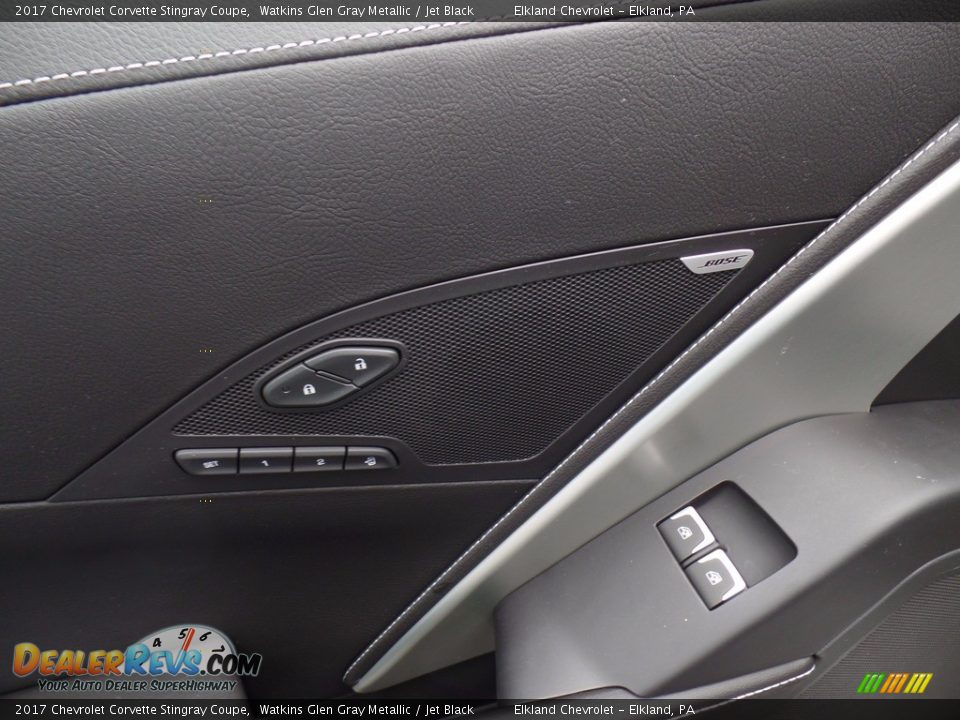 2017 Chevrolet Corvette Stingray Coupe Watkins Glen Gray Metallic / Jet Black Photo #20