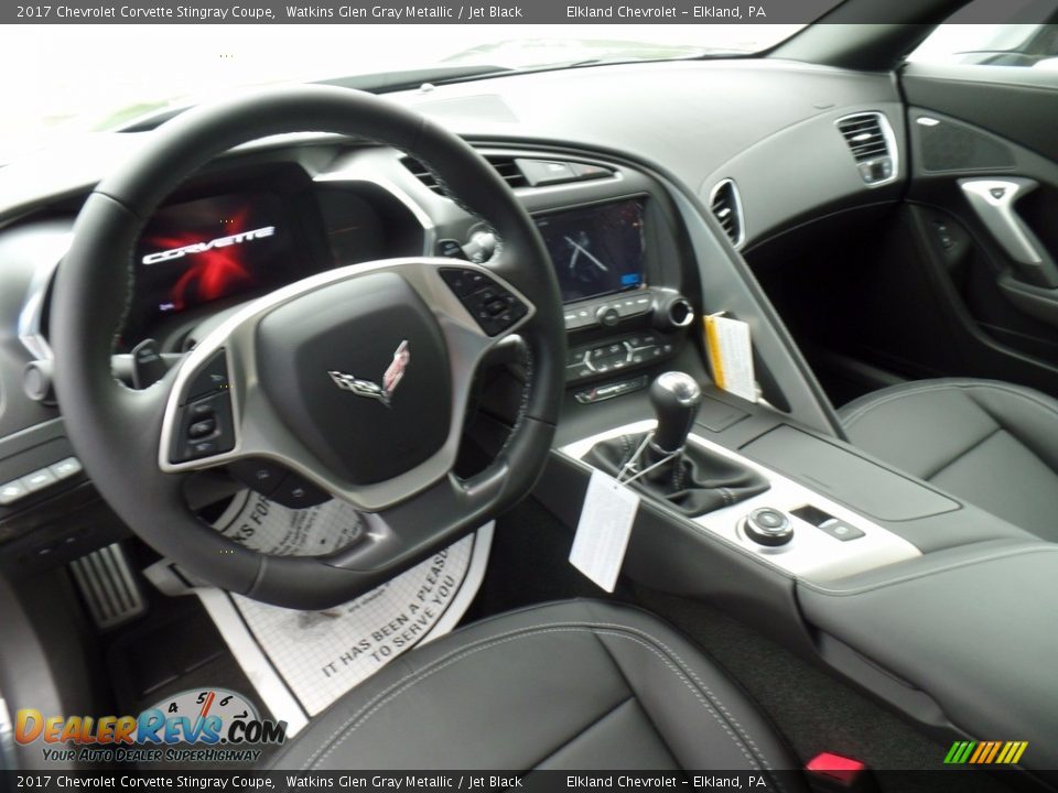 2017 Chevrolet Corvette Stingray Coupe Watkins Glen Gray Metallic / Jet Black Photo #22