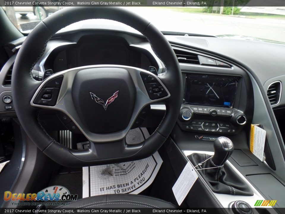 2017 Chevrolet Corvette Stingray Coupe Watkins Glen Gray Metallic / Jet Black Photo #23