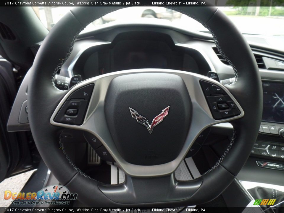 2017 Chevrolet Corvette Stingray Coupe Watkins Glen Gray Metallic / Jet Black Photo #24