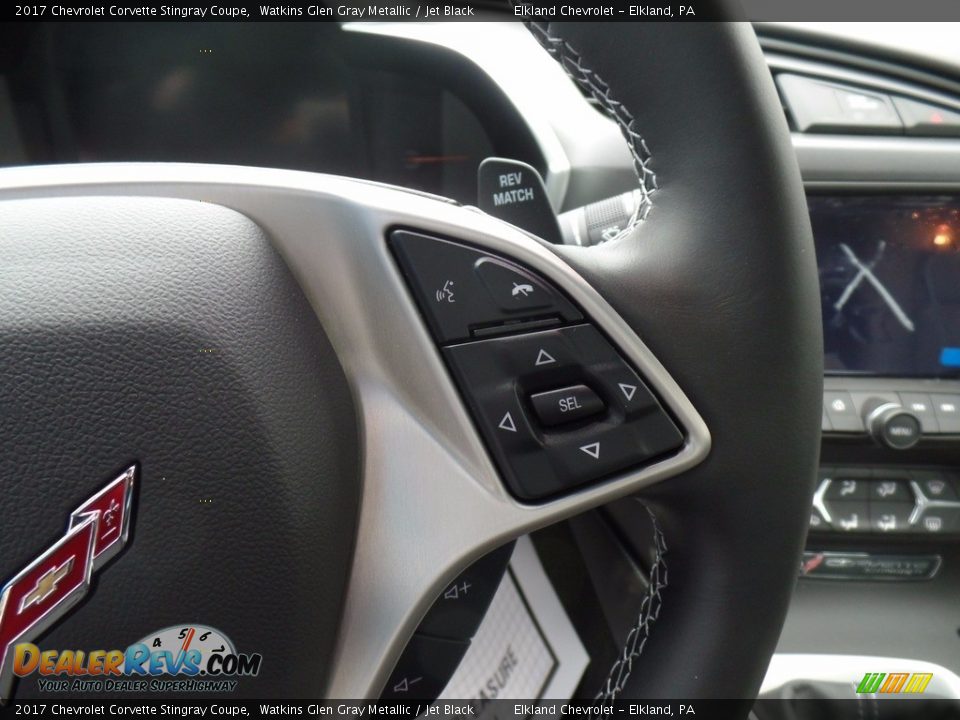 2017 Chevrolet Corvette Stingray Coupe Watkins Glen Gray Metallic / Jet Black Photo #25