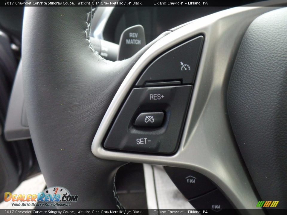 2017 Chevrolet Corvette Stingray Coupe Watkins Glen Gray Metallic / Jet Black Photo #26