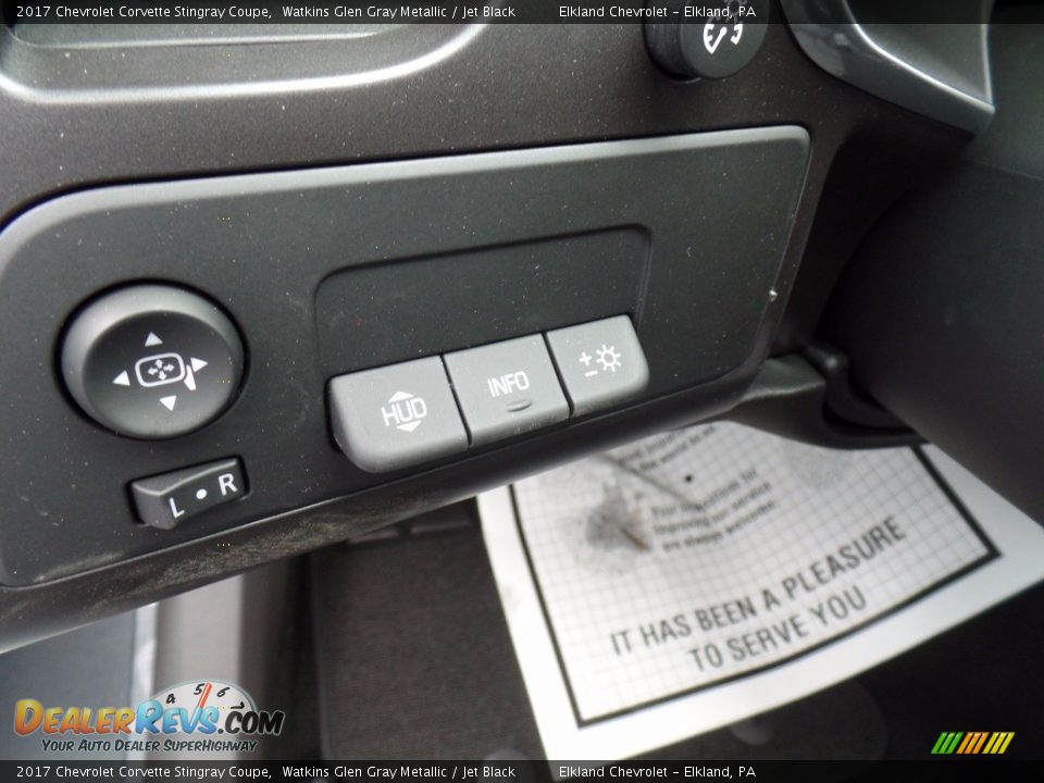 2017 Chevrolet Corvette Stingray Coupe Watkins Glen Gray Metallic / Jet Black Photo #27
