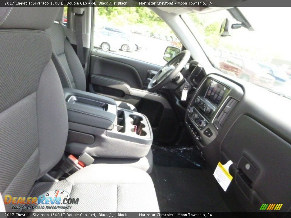 2017 Chevrolet Silverado 1500 LT Double Cab 4x4 Black / Jet Black Photo #11