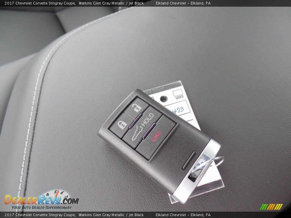 2017 Chevrolet Corvette Stingray Coupe Watkins Glen Gray Metallic / Jet Black Photo #28