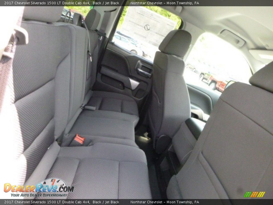 2017 Chevrolet Silverado 1500 LT Double Cab 4x4 Black / Jet Black Photo #13
