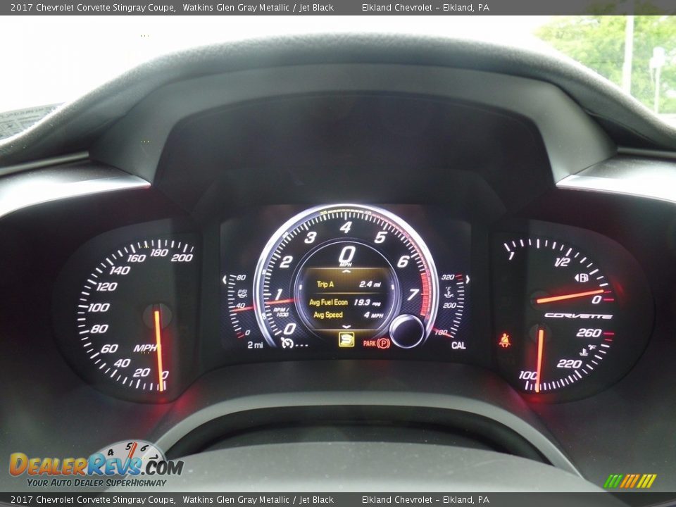2017 Chevrolet Corvette Stingray Coupe Watkins Glen Gray Metallic / Jet Black Photo #29