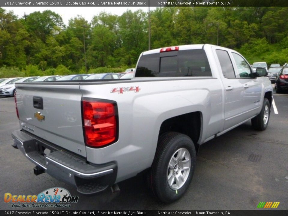 2017 Chevrolet Silverado 1500 LT Double Cab 4x4 Silver Ice Metallic / Jet Black Photo #5