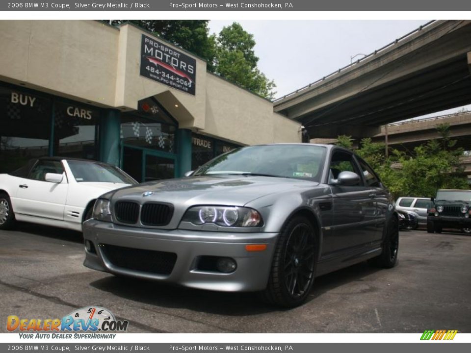 2006 BMW M3 Coupe Silver Grey Metallic / Black Photo #1