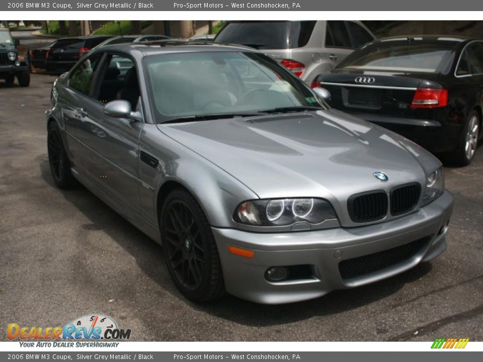 2006 BMW M3 Coupe Silver Grey Metallic / Black Photo #2